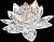 Фигурка хрустальная Гигантская водяная лилия (розовая) 0805 69 