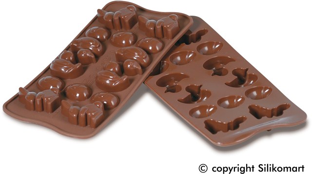 Форма Silikomart 30х43↕16мм. 14шт. для шоколада, SCG05 EASTER, 22.105.77.0065