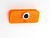 Клипса Mastrad средняя с датером и на магните, оранжевая F90509
