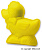 Форма Silikomart 130х60 ↕35мм. 300мл. для выпечки, желтый, SFT802/CGI Утенок 20.802.60.0060