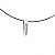 Бижутерия Preciosa Steel - oval - ювелирная струна - черная 7003 20
