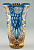 Ваза asti blau/gold vase 8 52584