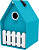 Скворечник 15x24cm, голубой LANDHAUS Emsa 514123