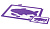 Доска Masrad разделочная Рыбы - набор из 2 шт (35*28 см + 21*14.8 см), фиолетовая F23105