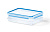 Контейнер EMSA 2шт. 1,65+1л. прямоугольный для нарезки, прозрачный /голубой CLIP&CLOSE 3D 508557