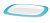 Тарелка EMSA мелкая, 22,5см. белая/аквамарин, myCOLOURS TRAVEL 508480
