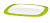 Тарелка EMSA мелкая, 22,5см. белая/светло-зеленая myCOLOURS TRAVEL 508483