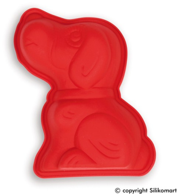 Форма Silikomart 119х165 ↕32мм. 250мл. для выпечки, красная, SFT800/CS Собака 20.800.01.0060