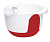 Чашка EMSA 3л. для миксера, белая/красная MIX & BAKE 508016
