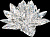 Фигурка хрустальная Гигантская водяная лилия (кристал) 0805 00 