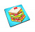 Доска разделочная стеклянная 30x30x0.4cm Joseph Joseph Sandwich (90043)