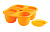 Формочки Mastrad детские на 4 порций * 280мл оранжевые - в подарочной упаковке F52209