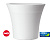 Кашпо 40x48см, с автополивом, белое CITY CURVE EMSA 514336