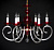 Светильник Elite Bohemia, Чехия L421/6/00 red