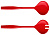 Ложка EMSA 30см. для салата, 2шт. красная myCOLOURS PARI 509534