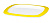 Тарелка EMSA мелкая, 22,5см. белая/желтая myCOLOURS TRAVEL 508482