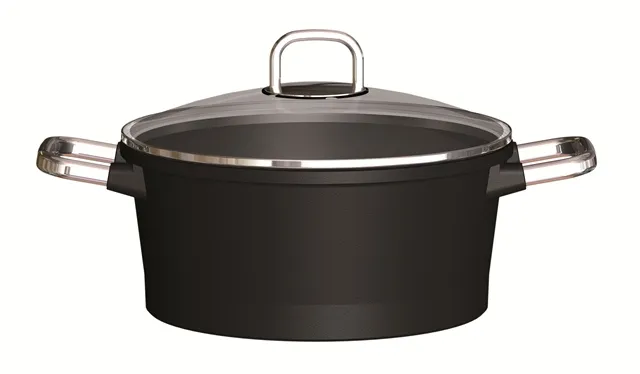 Кастрюля RISOLI 20см крышкой Gusto, литой алюм 6мм, инд, Teflon Platinum DuPont 01097GUIN/20
