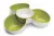  Блюдо J&J для снека Triple Dish™ белое/зеленое70071
